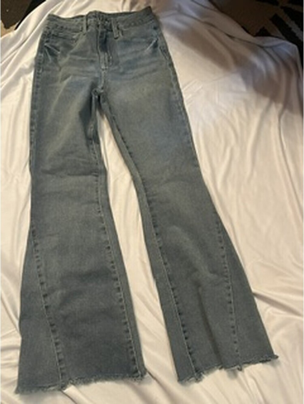 YMI light wash flare jeans Girls